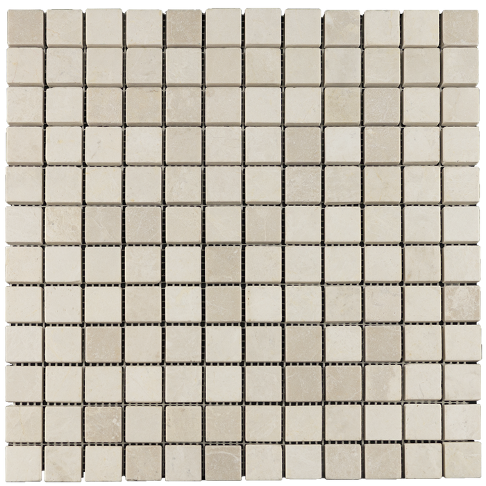 1x1 Crema Nova Marble Mosaic Tile - Tumbled Tumbled / 12"x12" - DW TILE & STONE - Atlanta Marble Natural Stone Wholesale Stone Supplier