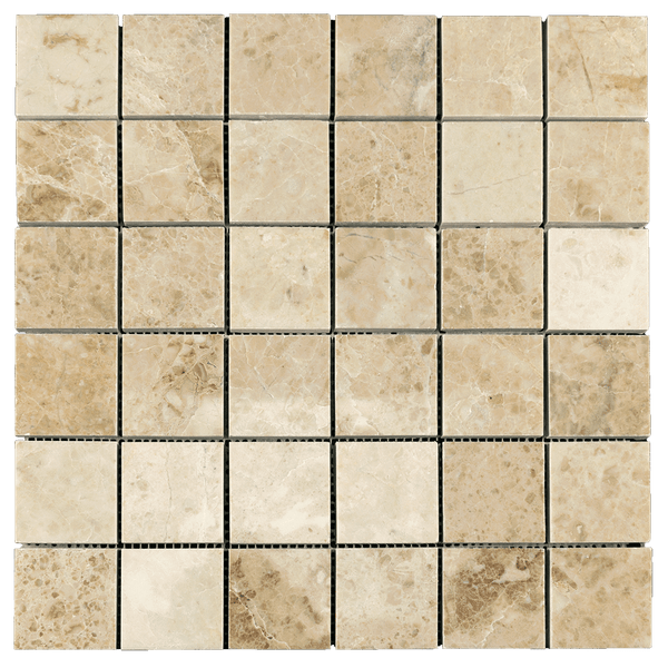 2x2 Cappuccino Marble Mosaic Tile - Polished – DW TILE & STONE