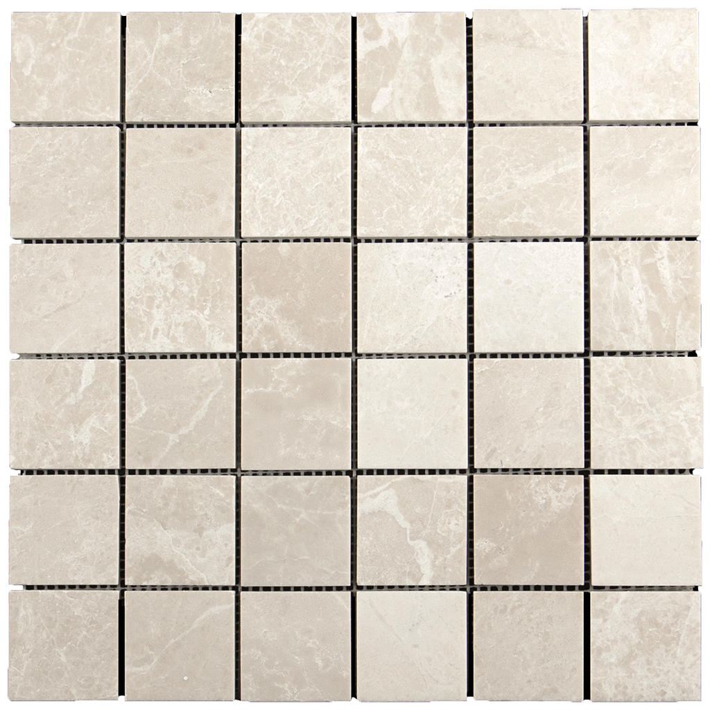 2x2 Crema Nova Marble Mosaic Tile - Polished Polished / 12"x12" - DW TILE & STONE - Atlanta Marble Natural Stone Wholesale Stone Supplier
