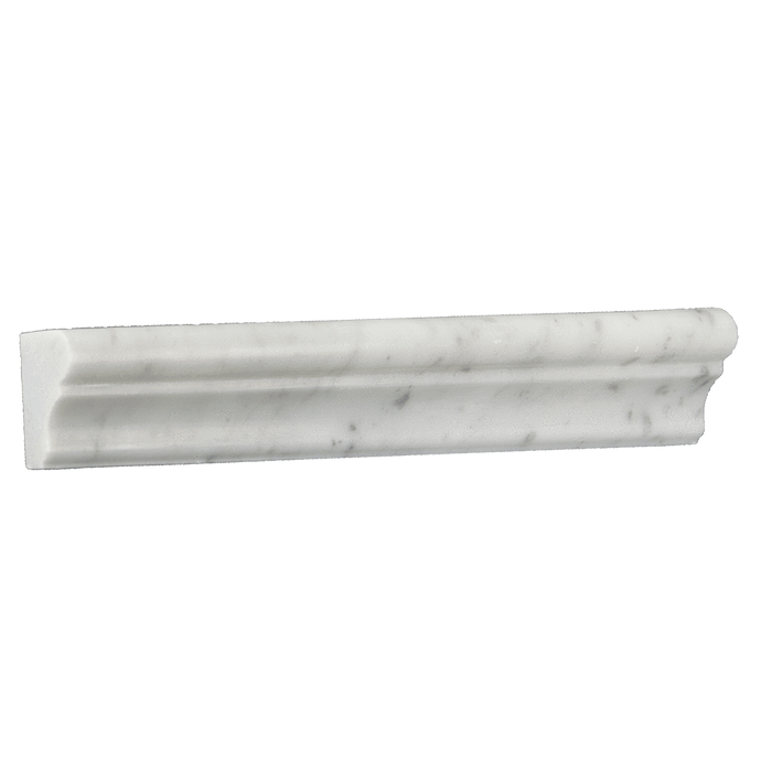 CROWN (2" x 12" x 1") Bianco Gioia Marble - Honed Or Polished Honed / 1 7/8" x 12" x 1" - DW TILE & STONE - Atlanta Marble Natural Stone Wholesale Stone Supplier