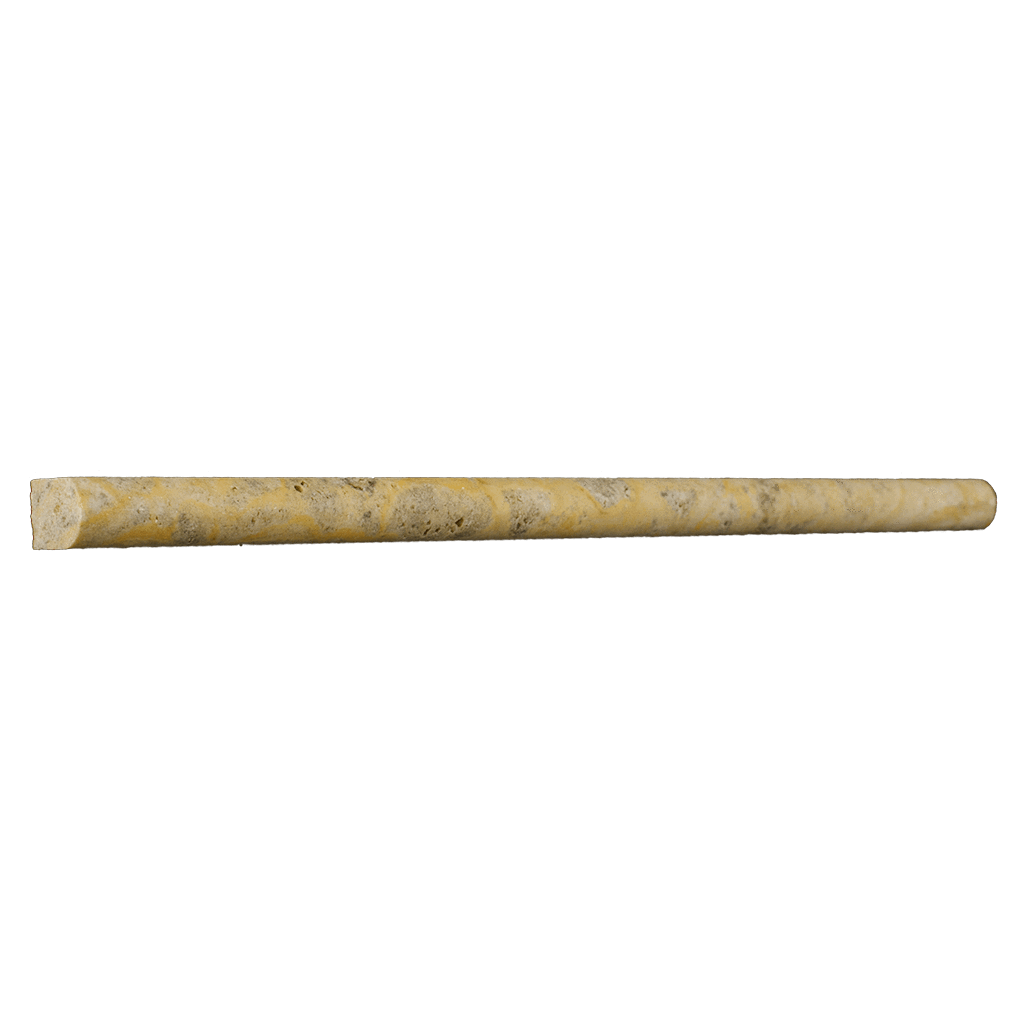 Scabos Travertine Pencil Liner (9/16" x 12" x 3/4") Honed / 9/16" x 12" x 3/4" - DW TILE & STONE - Atlanta Marble Natural Stone Wholesale Stone Supplier