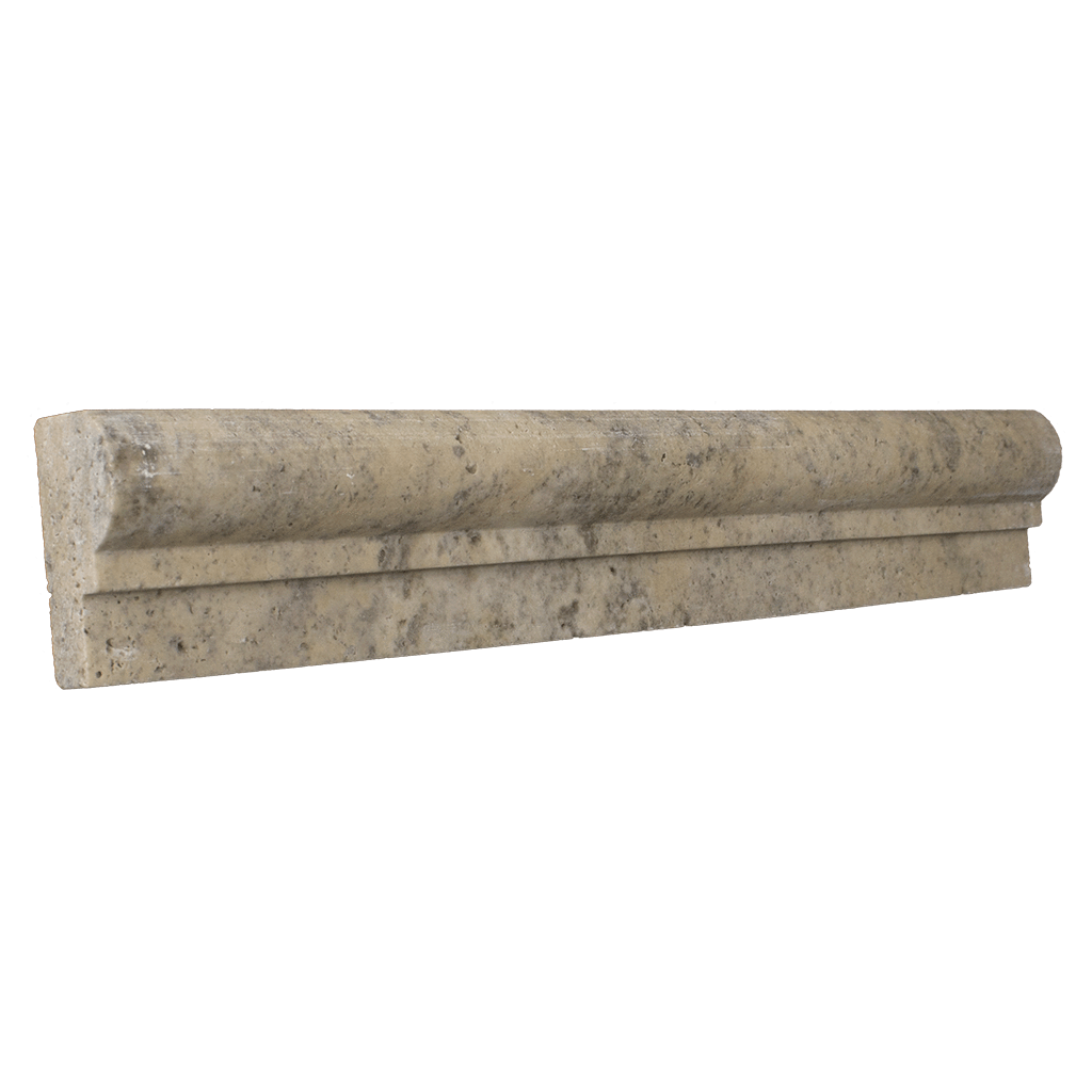 Verona Travertine Cornice - Honed (1-7/8" x 12" x 1") Honed / 1 7/8" x 12" x 1" - DW TILE & STONE - Atlanta Marble Natural Stone Wholesale Stone Supplier