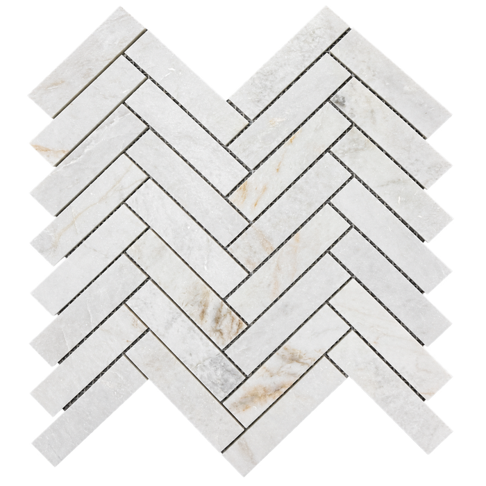 1"x4" Herringbone Calacatta Velato Mosaic - Honed - DW TILE & STONE - Atlanta Marble Natural Stone Wholesale Stone Supplier