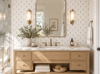 ROMINA - Thassos W/ Crema Nova Marble Mosaic - Polished - DW TILE & STONE - Atlanta Marble Natural Stone Wholesale Stone Supplier