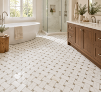 SELENE - Calacatta Gold w/ Thala Grey Marble Mosaic - Honed - DW TILE & STONE - Atlanta Marble Natural Stone Wholesale Stone Supplier