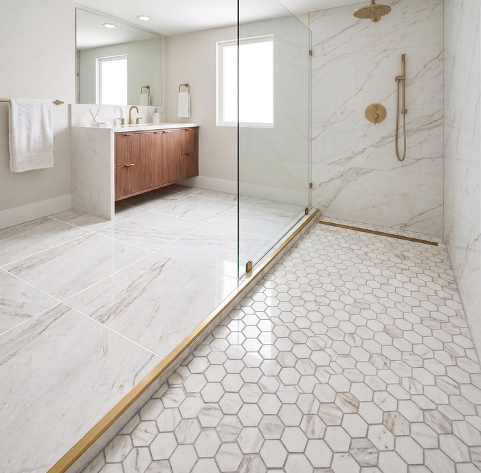 Calacatta Velato Marble Premium Floor and Wall Tile - DW TILE & STONE - Atlanta Marble Natural Stone Wholesale Stone Supplier