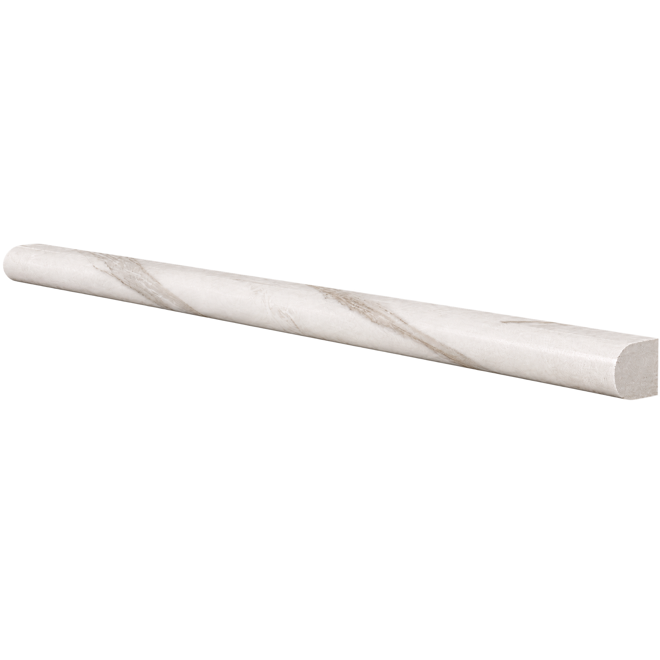 Calacatta Velato Marble 9/16"x12"x3/4" Pencil Liner - Honed