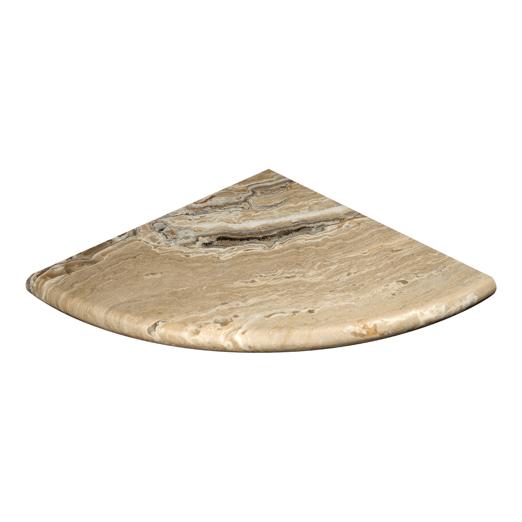 10" Leonardo Travertine Corner Shelf Honed / 10" - DW TILE & STONE - Atlanta Marble Natural Stone Wholesale Stone Supplier