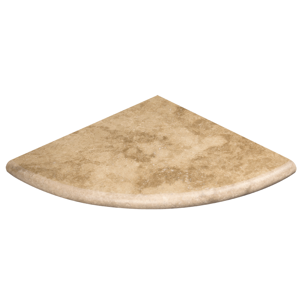 10" Walnut Travertine Corner Shelf Honed / 10" - DW TILE & STONE - Atlanta Marble Natural Stone Wholesale Stone Supplier