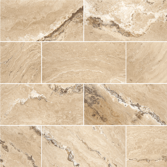 Leonardo Travertine Floor and Wall Tiles Honed / 12" x 24" - DW TILE & STONE - Atlanta Marble Natural Stone Wholesale Stone Supplier