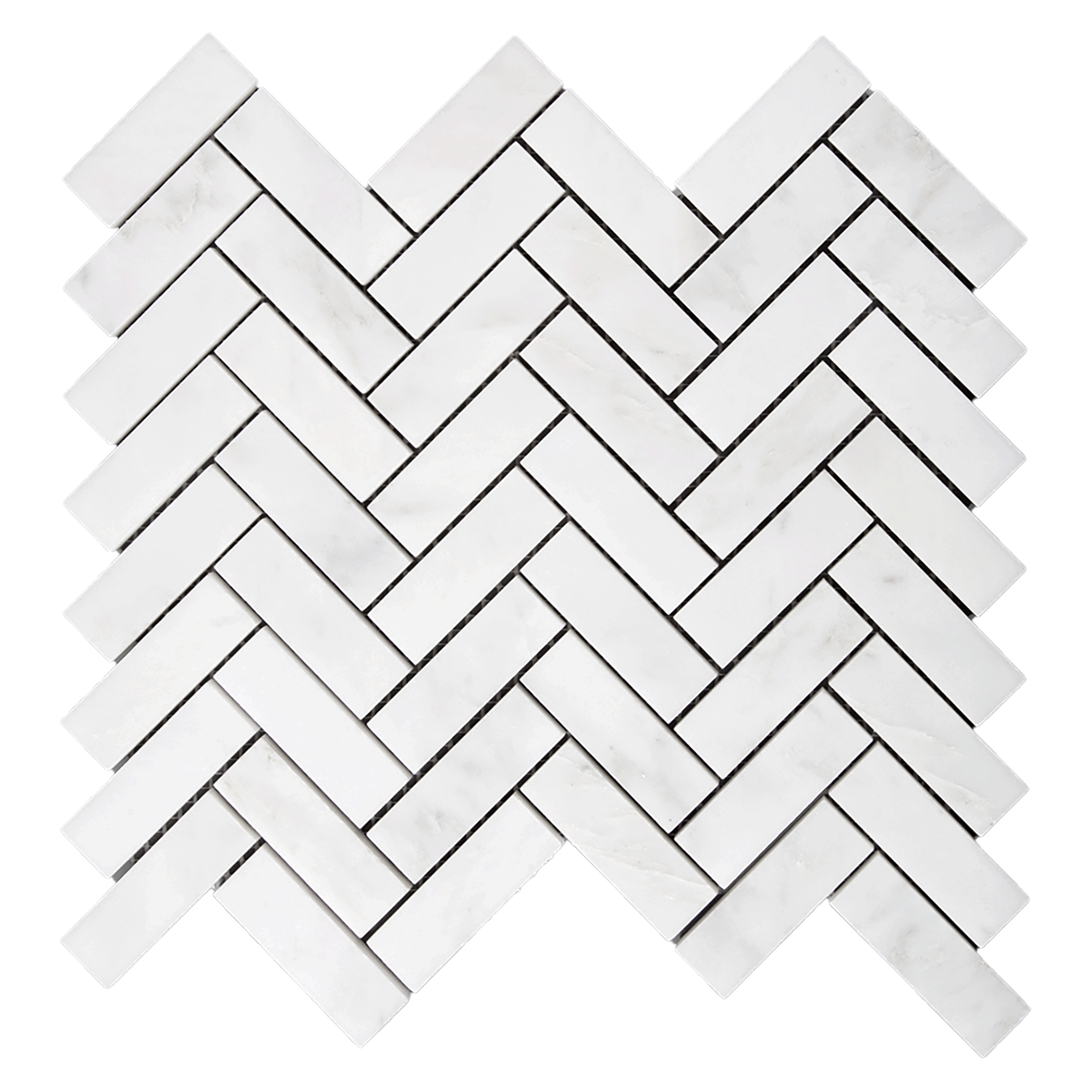 Bianco Bello Marble Premium 1" x 3" Herringbone Mosaic - Polished Or Honed  - DW TILE & STONE - Atlanta Marble Natural Stone Wholesale Stone Supplier
