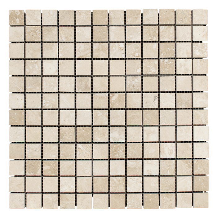 1x1 Ivory Travertine Mosaic Tile - Honed Honed / 1" x 1" - DW TILE & STONE - Atlanta Marble Natural Stone Wholesale Stone Supplier