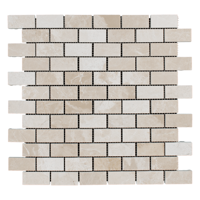 1x2 Crema Nova Marble Mosaic Tile - Polished  - DW TILE & STONE - Atlanta Marble Natural Stone Wholesale Stone Supplier