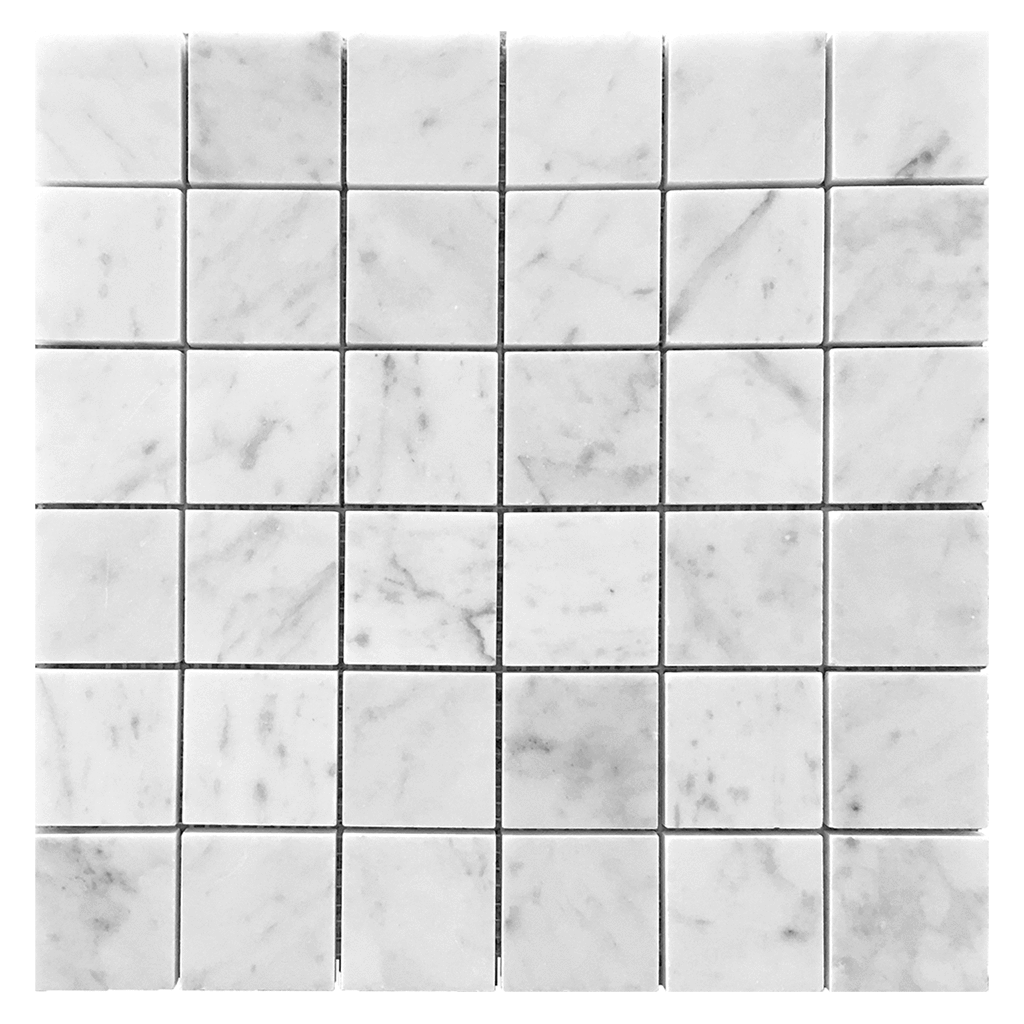 2x2 Bianco Gioia Marble Mosaic Tile - Honed Honed / 2" x 2" - DW TILE & STONE - Atlanta Marble Natural Stone Wholesale Stone Supplier