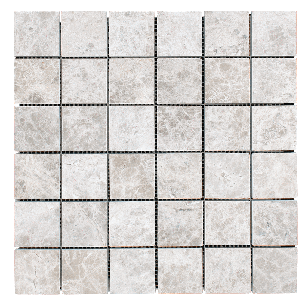 2x2 Silver Shadow Marble Mosaic Tile - Honed Honed / 2" x 2" - DW TILE & STONE - Atlanta Marble Natural Stone Wholesale Stone Supplier