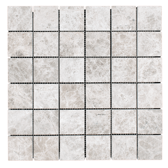 2x2 Silver Shadow Marble Mosaic Tile - Honed Honed / 12"x12" - DW TILE & STONE - Atlanta Marble Natural Stone Wholesale Stone Supplier