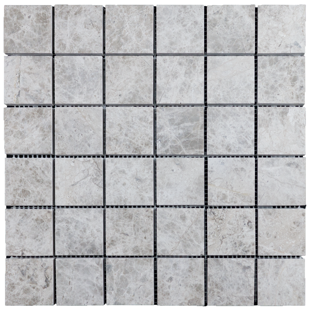 2x2 Silver Shadow Marble Mosaic Tile - Polished Polished / 2" x 2" - DW TILE & STONE - Atlanta Marble Natural Stone Wholesale Stone Supplier