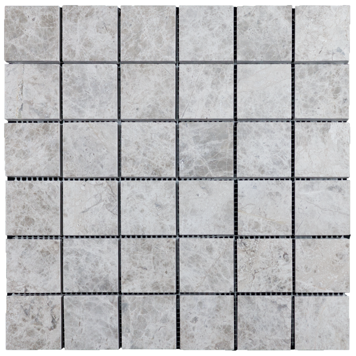 2x2 Silver Shadow Marble Mosaic Tile - Polished Polished / 2" x 2" - DW TILE & STONE - Atlanta Marble Natural Stone Wholesale Stone Supplier