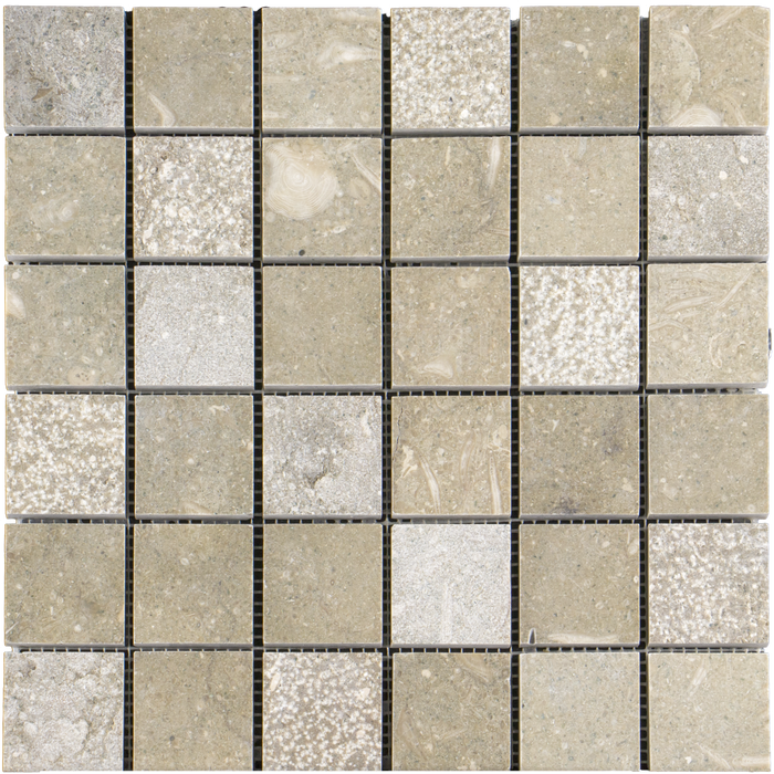2x2 Seagrass Limestone Mosaic Tile - Honed Honed / 2" x 2" - DW TILE & STONE - Atlanta Marble Natural Stone Wholesale Stone Supplier