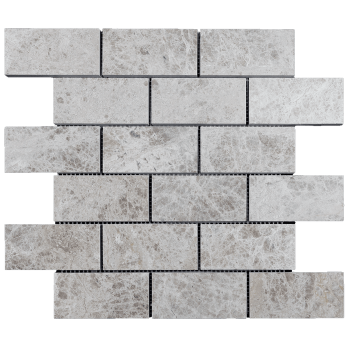 2x4 Silver Shadow Marble Mosaic Tile - Polished Polished / 2" x 4" - DW TILE & STONE - Atlanta Marble Natural Stone Wholesale Stone Supplier