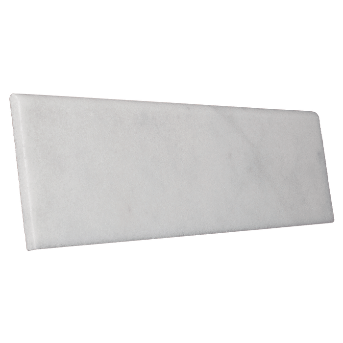 4x12 BULLNOSE TRIM Bianco Perla Marble Honed Or Polished  - DW TILE & STONE - Atlanta Marble Natural Stone Wholesale Stone Supplier