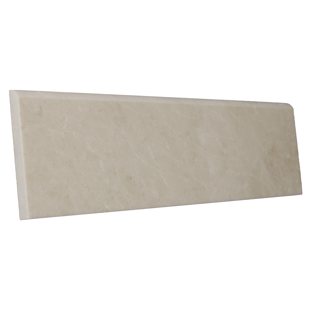 Crema Nova Marble Bullnose - Polished Polished / 4" x 12" - DW TILE & STONE - Atlanta Marble Natural Stone Wholesale Stone Supplier