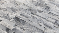 Cloudy Grey Quartzite SplitFace & Polished Ledger Stone  - DW TILE & STONE - Atlanta Marble Natural Stone Wholesale Stone Supplier