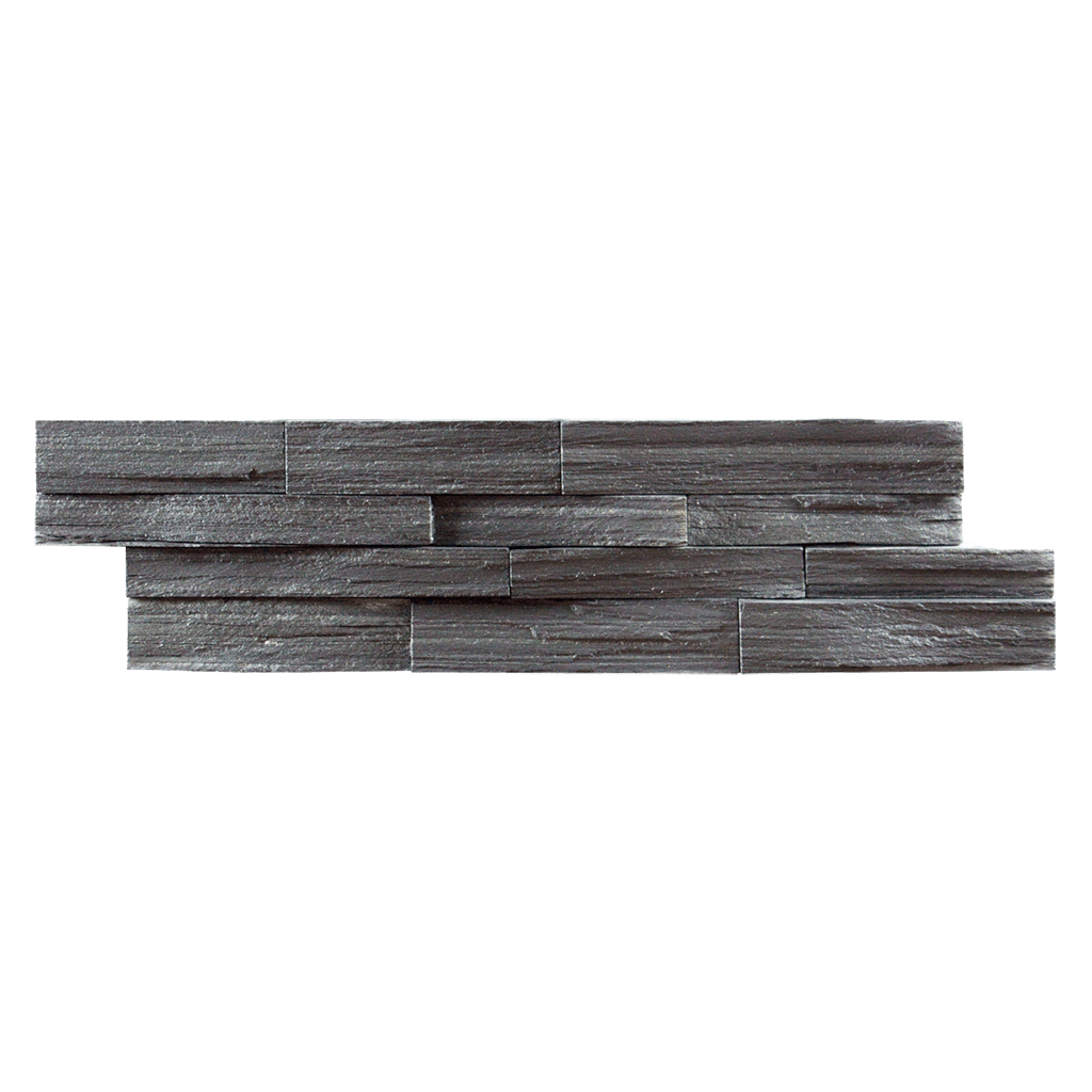 Black Slate Rough Edge Ledger Stone Split Face / 6" x 22" - DW TILE & STONE - Atlanta Marble Natural Stone Wholesale Stone Supplier