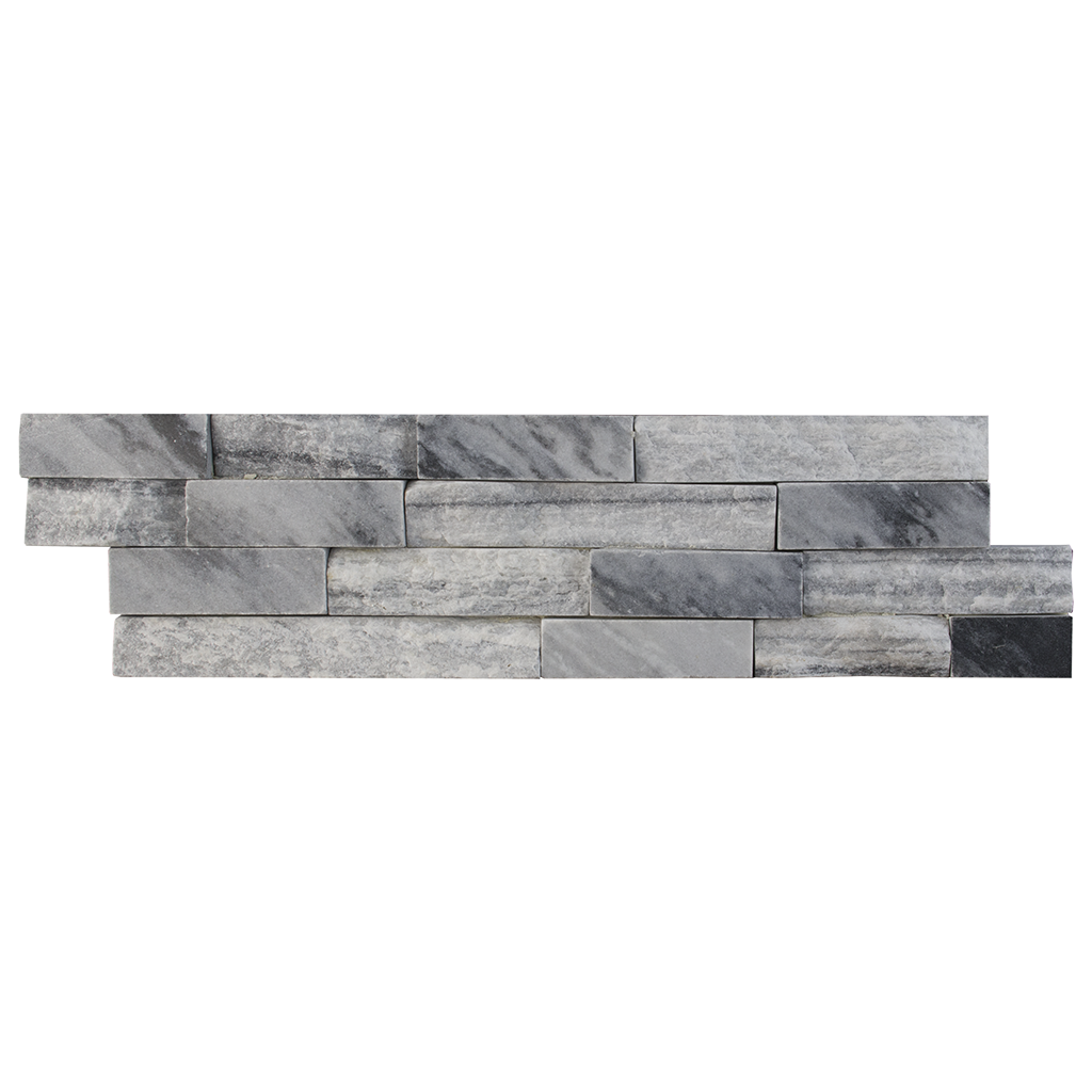 Cloudy Grey Quartzite SplitFace & Polished Ledger Stone  - DW TILE & STONE - Atlanta Marble Natural Stone Wholesale Stone Supplier