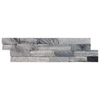 Cloudy Grey Quartzite SplitFace & Polished Ledger Stone  - DW TILE & STONE - Atlanta Marble Natural Stone Wholesale Stone Supplier