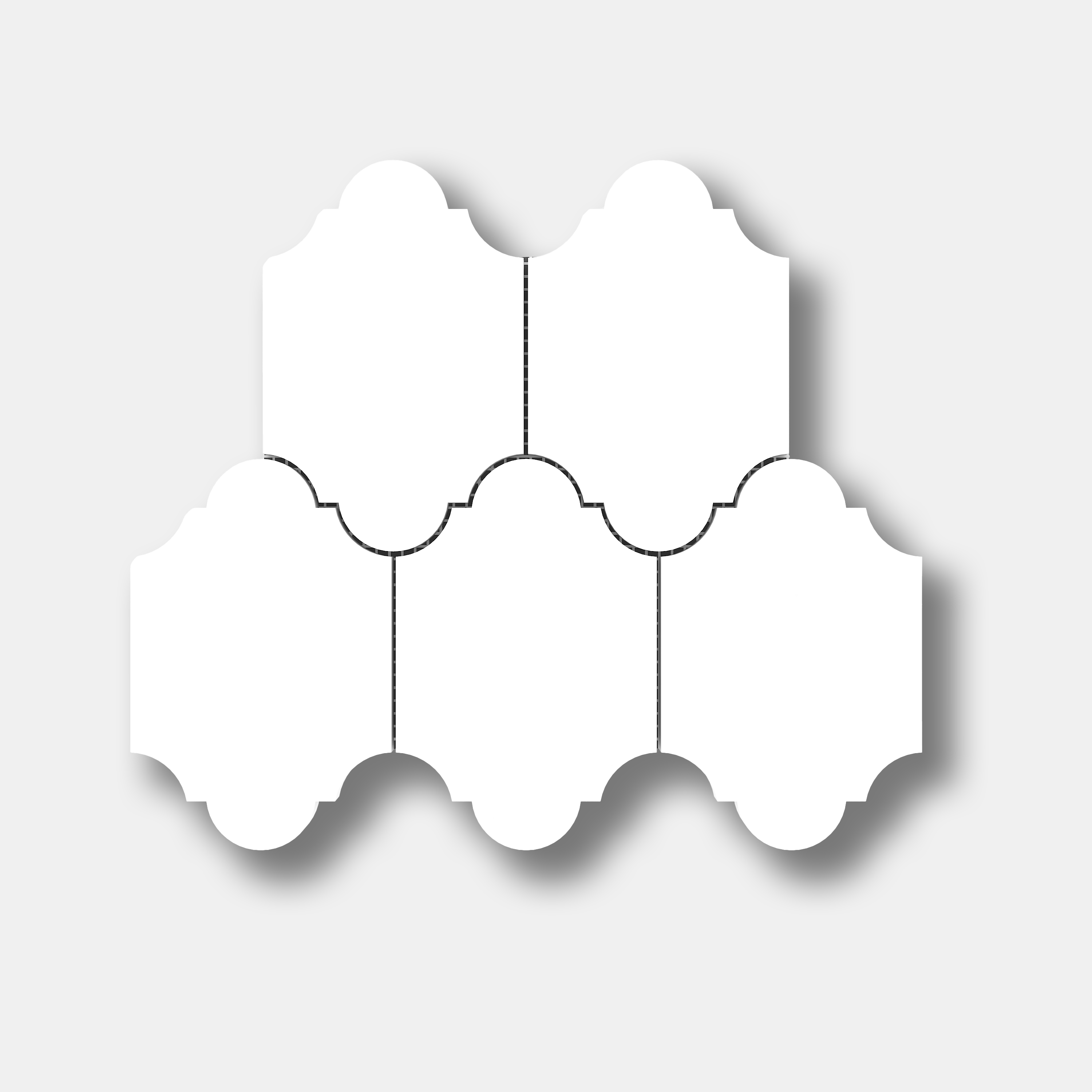 AVALON Dolomite Marble Arabesque Mosaic - Polished  - DW TILE & STONE - Atlanta Marble Natural Stone Wholesale Stone Supplier