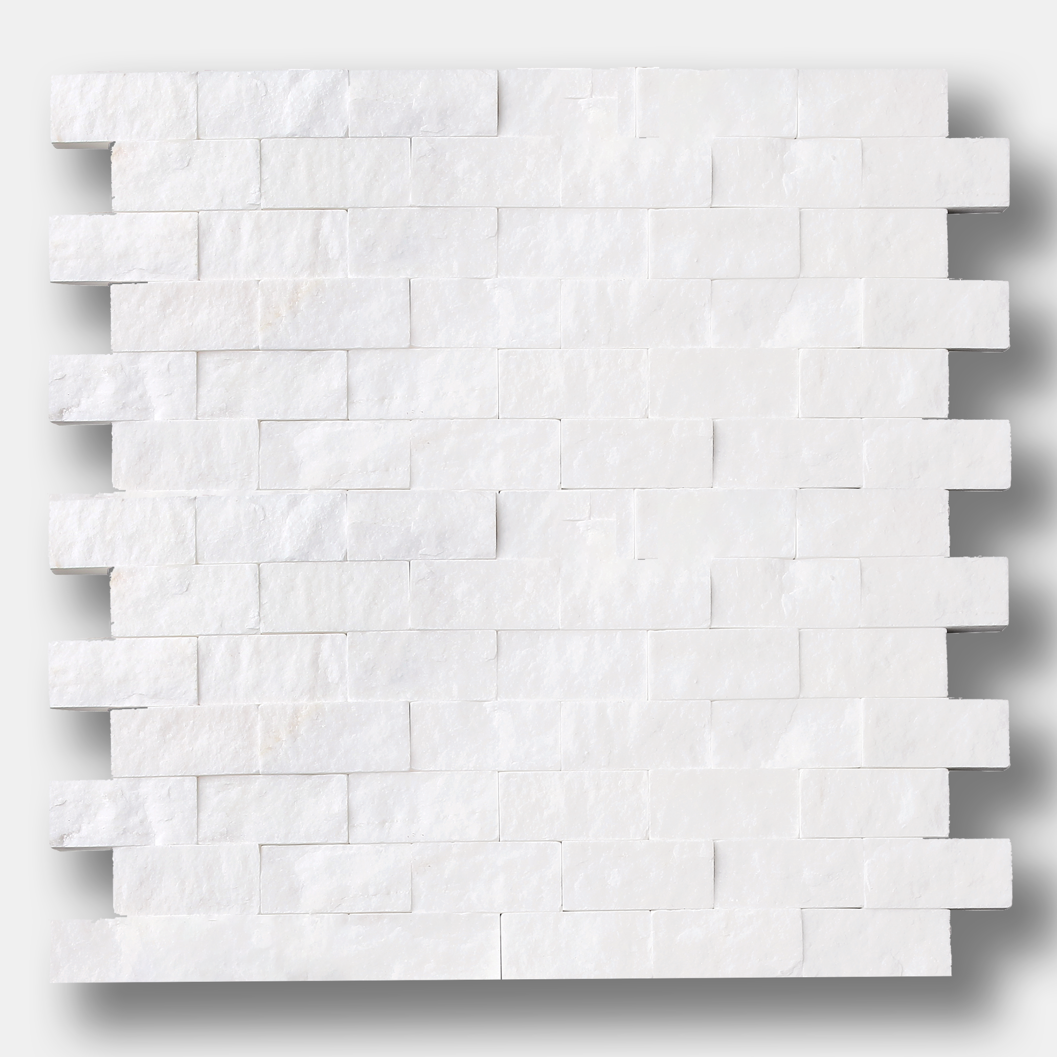 1x2 SPLITFACE Dolomite Marble Mosaic Tile  - DW TILE & STONE - Atlanta Marble Natural Stone Wholesale Stone Supplier