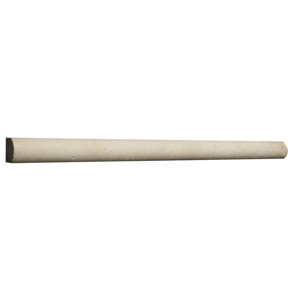 Ivory Travertine Bullnose (3/4'' x 12'' x 7/8'') Honed / 3/4" x 12" x 7/8" - DW TILE & STONE - Atlanta Marble Natural Stone Wholesale Stone Supplier
