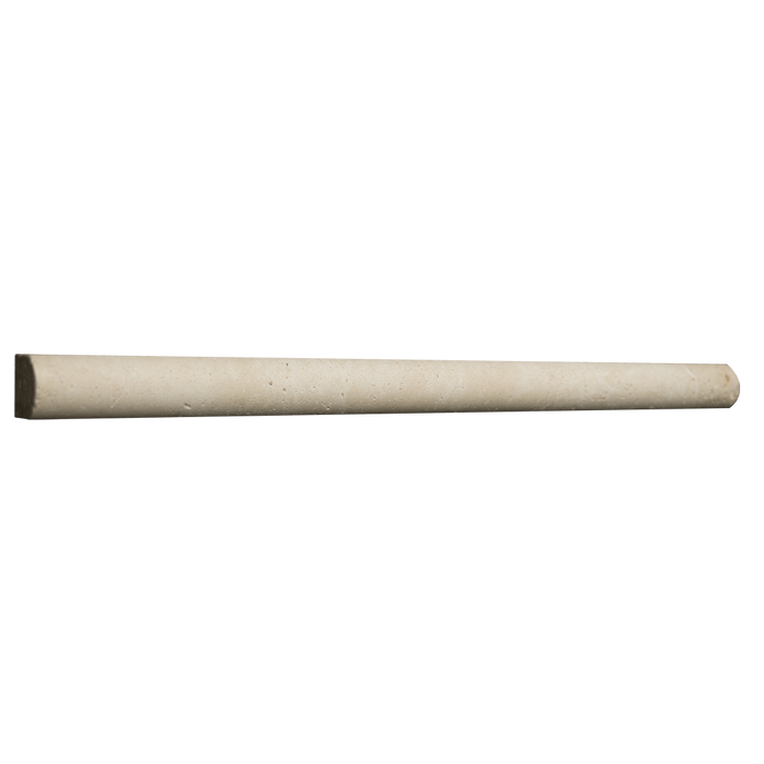 Ivory Travertine Bullnose (3/4'' x 12'' x 7/8'') Honed / 3/4" x 12" x 7/8" - DW TILE & STONE - Atlanta Marble Natural Stone Wholesale Stone Supplier