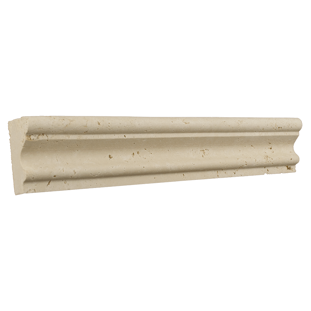 Ivory Travertine Crown - Honed (2" x 12" x 1") Honed / 2" x 12" x 1" - DW TILE & STONE - Atlanta Marble Natural Stone Wholesale Stone Supplier