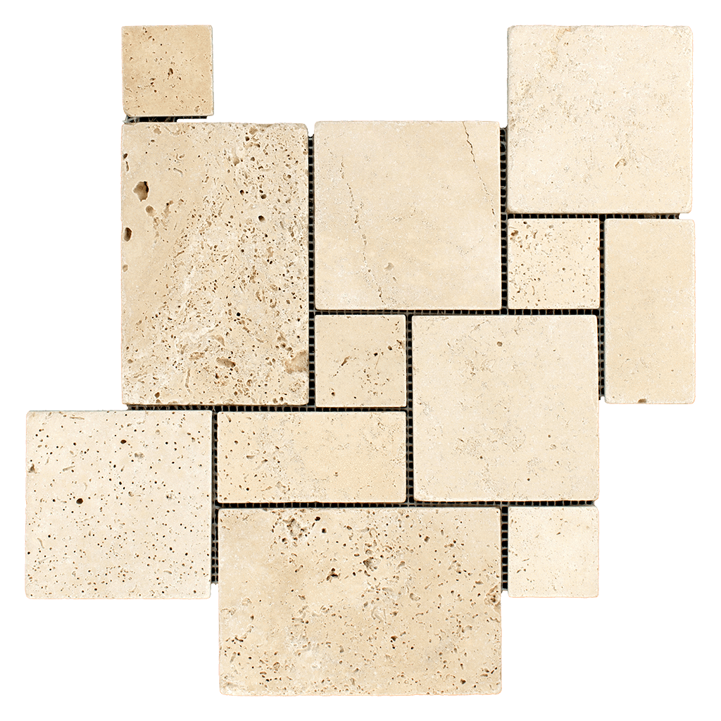 Travertine Tile Versailles Pattern