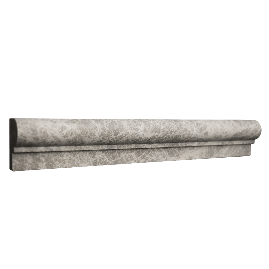 Silver Shadow Marble Cornice - Honed (1-7/8" x 12" x 1") Honed / 1 - 1 7/8" x 12" x 1" - DW TILE & STONE - Atlanta Marble Natural Stone Wholesale Stone Supplier