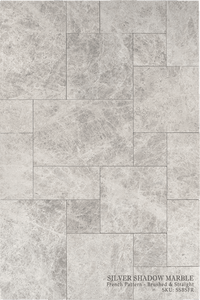 Silver Shadow Marble Floor and Wall Tile Brushed - Straight / French - DW TILE & STONE - Atlanta Marble Natural Stone Wholesale Stone Supplier