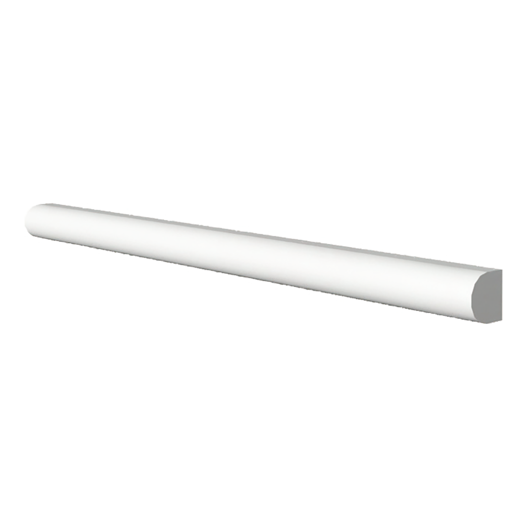 Thassos Marble 3/4" x 12" x 3/4" Bullnose - Polished or Honed  - DW TILE & STONE - Atlanta Marble Natural Stone Wholesale Stone Supplier