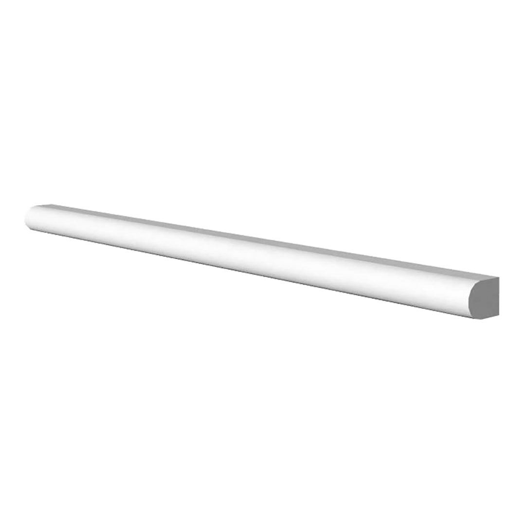 Thassos Marble 9/16" x 12" x 3/4" Pencil Liner - Polished or Honed  - DW TILE & STONE - Atlanta Marble Natural Stone Wholesale Stone Supplier