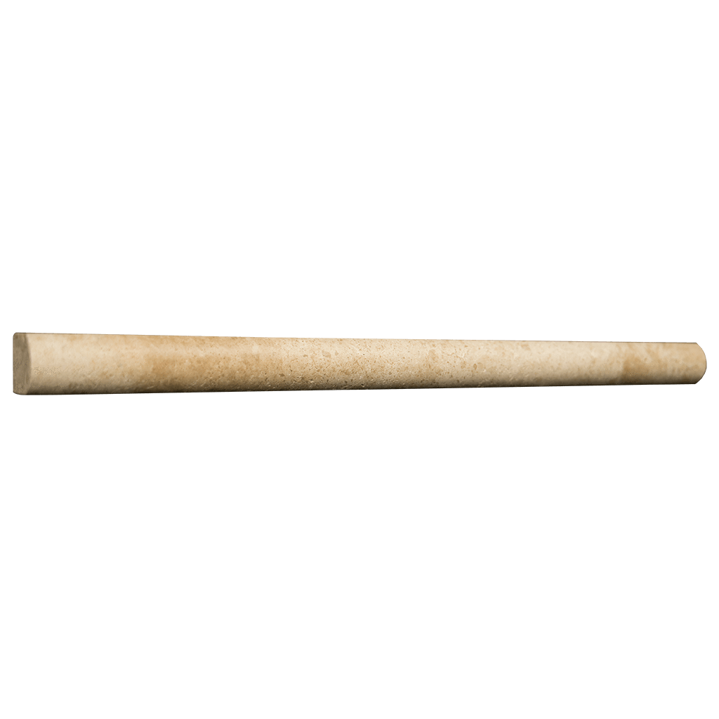 Walnut Travertine Bullnose (3/4'' x 12'' x 7/8'') Honed / 3/4" x 12" x 7/8" - DW TILE & STONE - Atlanta Marble Natural Stone Wholesale Stone Supplier