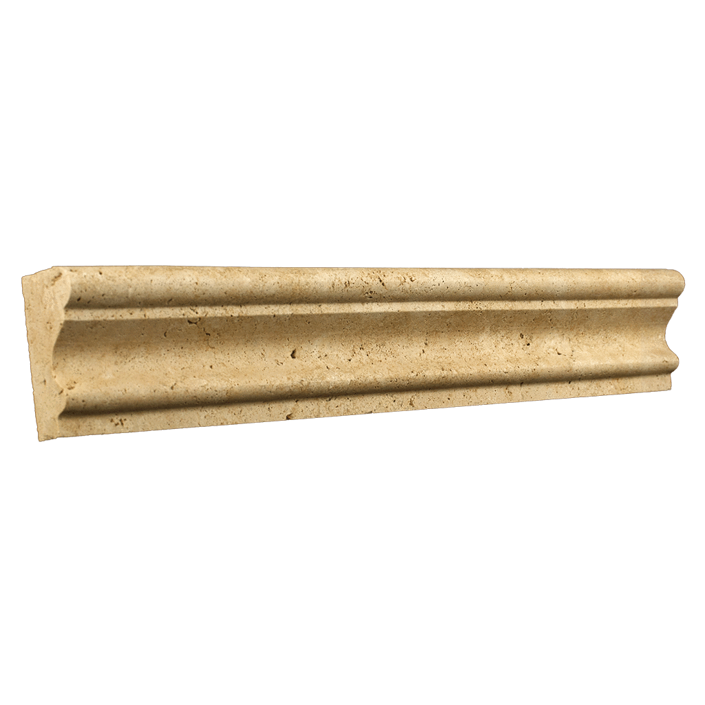 Walnut Travertine Crown - Honed (2" x 12" x 1") Honed / 2" x 12" x 1" - DW TILE & STONE - Atlanta Marble Natural Stone Wholesale Stone Supplier