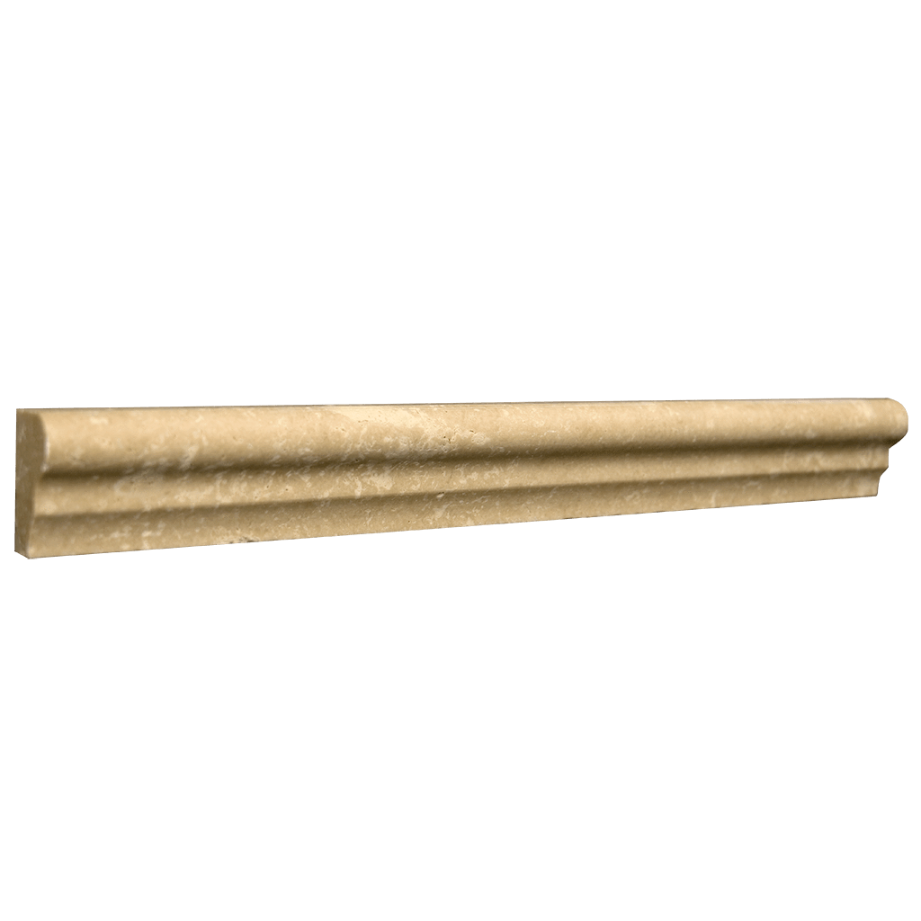 Walnut Travertine Ogee (1 3/8" x 12" x 3/4") Honed / 1 3/8" x 12" x 3/4" - DW TILE & STONE - Atlanta Marble Natural Stone Wholesale Stone Supplier