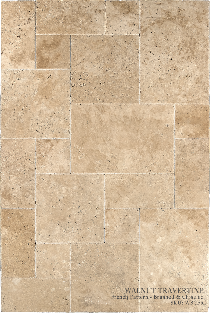 Walnut Travertine Floor and Wall Tiles Brushed - Straight / 8" x 16" - DW TILE & STONE - Atlanta Marble Natural Stone Wholesale Stone Supplier
