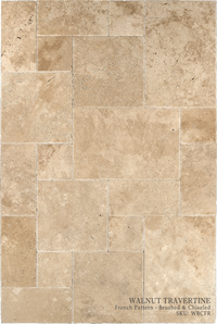Walnut Travertine Floor and Wall Tiles Brushed - Straight / 8" x 16" - DW TILE & STONE - Atlanta Marble Natural Stone Wholesale Stone Supplier