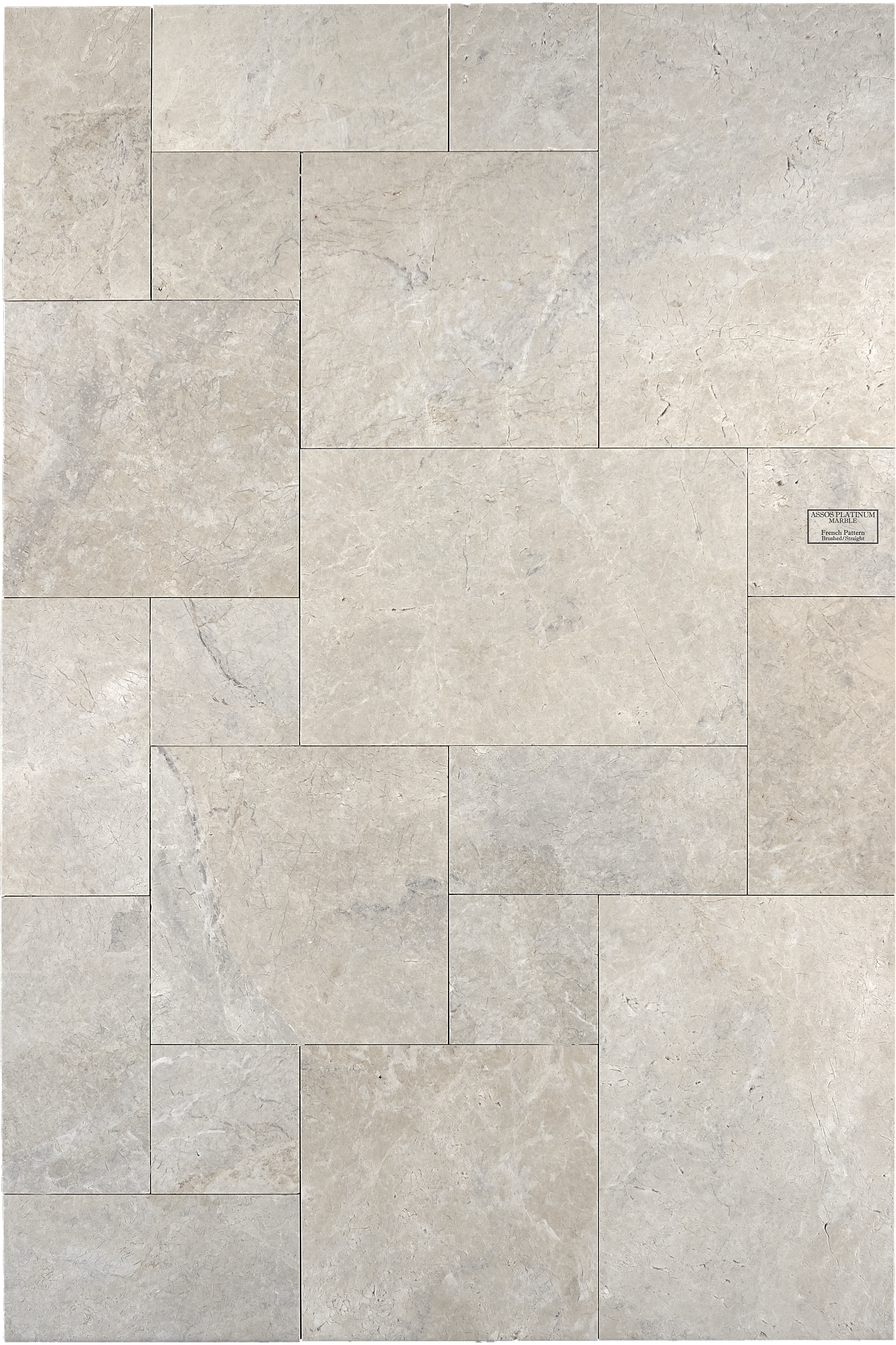Assos Platinum Marble Floor and Wall Tile Brushed - Straight / 16" x 16" - DW TILE & STONE - Atlanta Marble Natural Stone Wholesale Stone Supplier