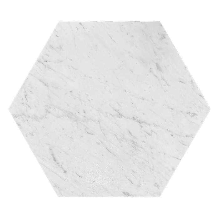 12" HEXAGON Bianco Gioia Marble - Honed  - DW TILE & STONE - Atlanta Marble Natural Stone Wholesale Stone Supplier